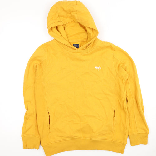 Next Boys Yellow Pullover Hoodie, Size 12 Years, Cotton Blend