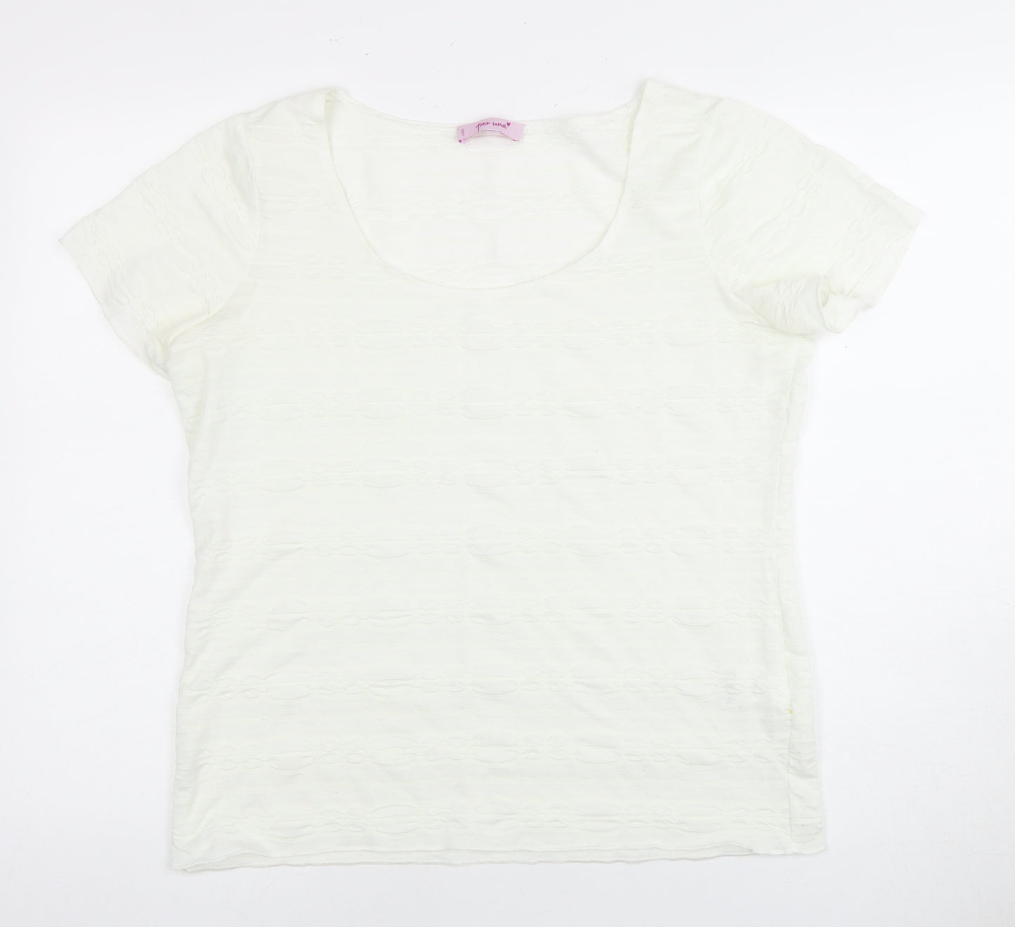 Marks and Spencer Women's Ivory T-Shirt Size 16