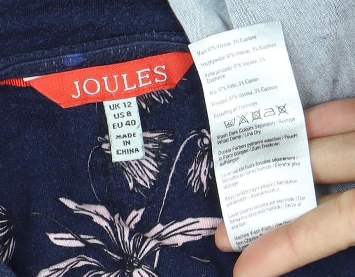 Joules Women's Multicoloured Fit & Flare Dress, Size 12