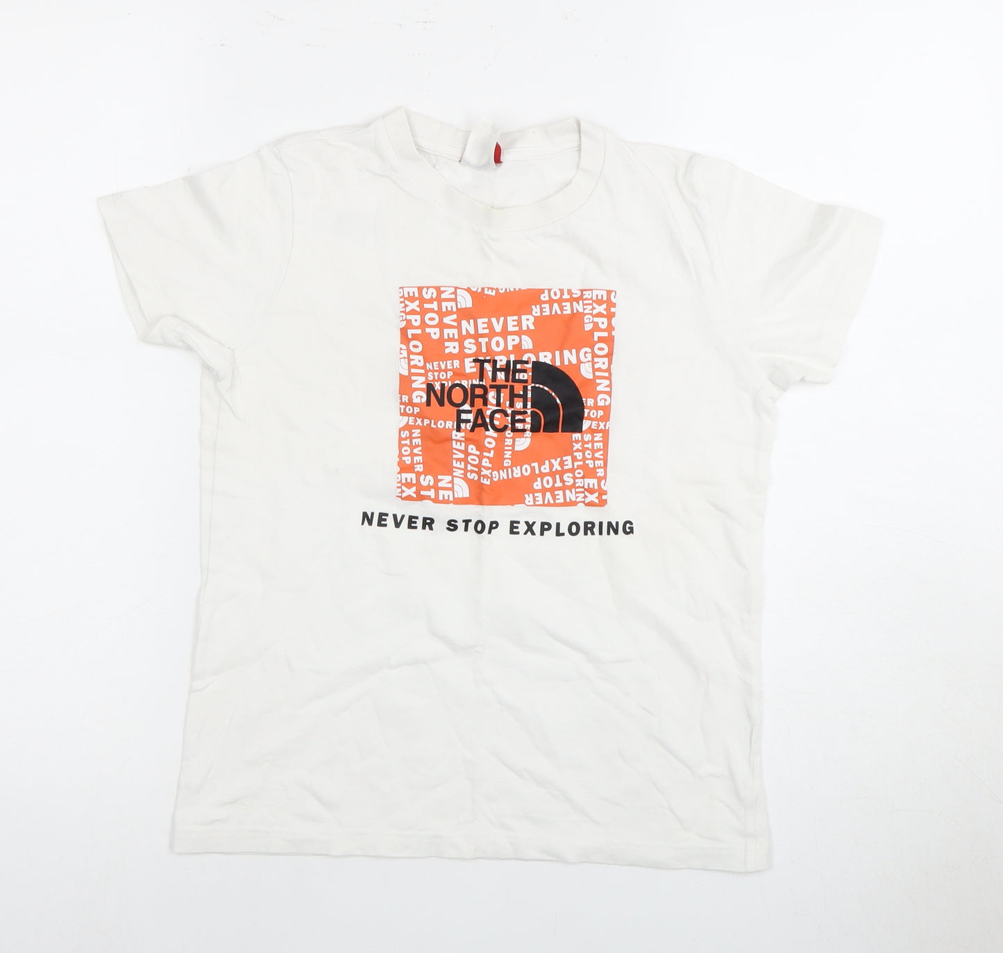 The North Face Unisex Kids White T-Shirt L Graphic Logo