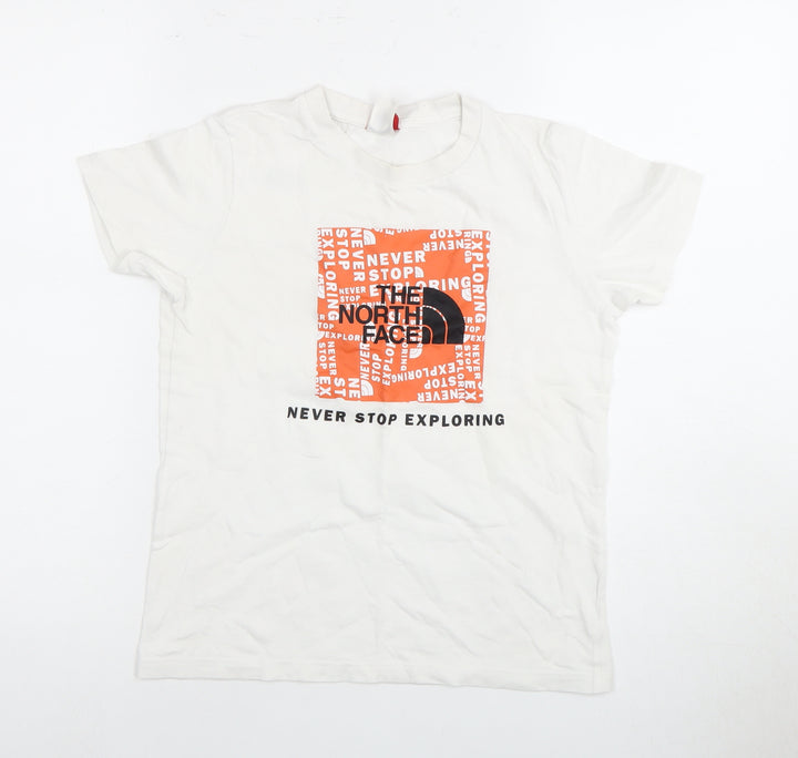 The North Face Unisex Kids White T-Shirt L Graphic Logo