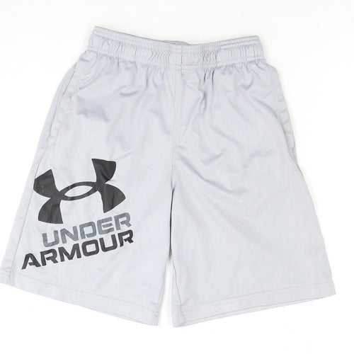 Under Armour Boys Grey Athletic Shorts Size M