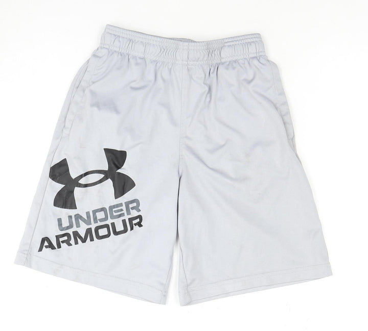 Under Armour Boys Grey Athletic Shorts Size M