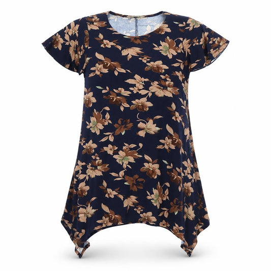 Front view of Pacific Soul Women's Multicoloured Floral Dress S