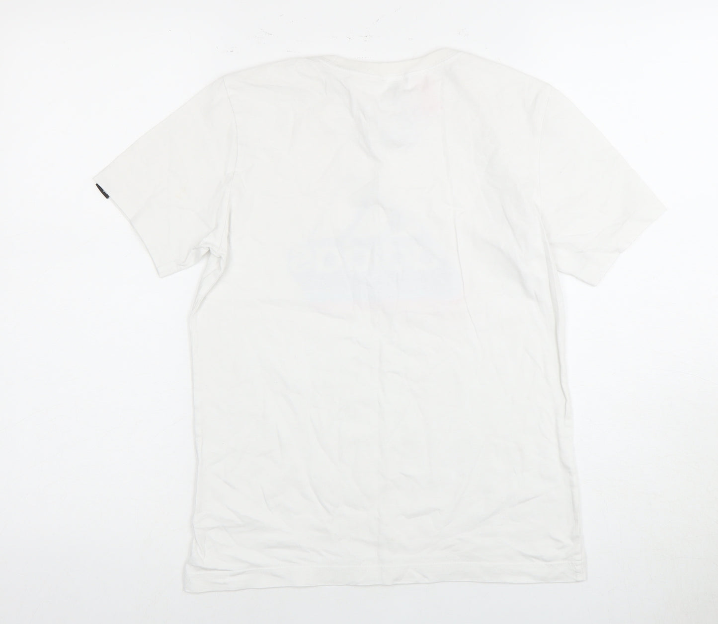 Adidas Boys White Logo T-Shirt, Size 11-12 Years, Basic Jersey