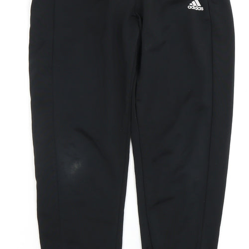 adidas Boys Black Jogger Trousers 11-12 Years