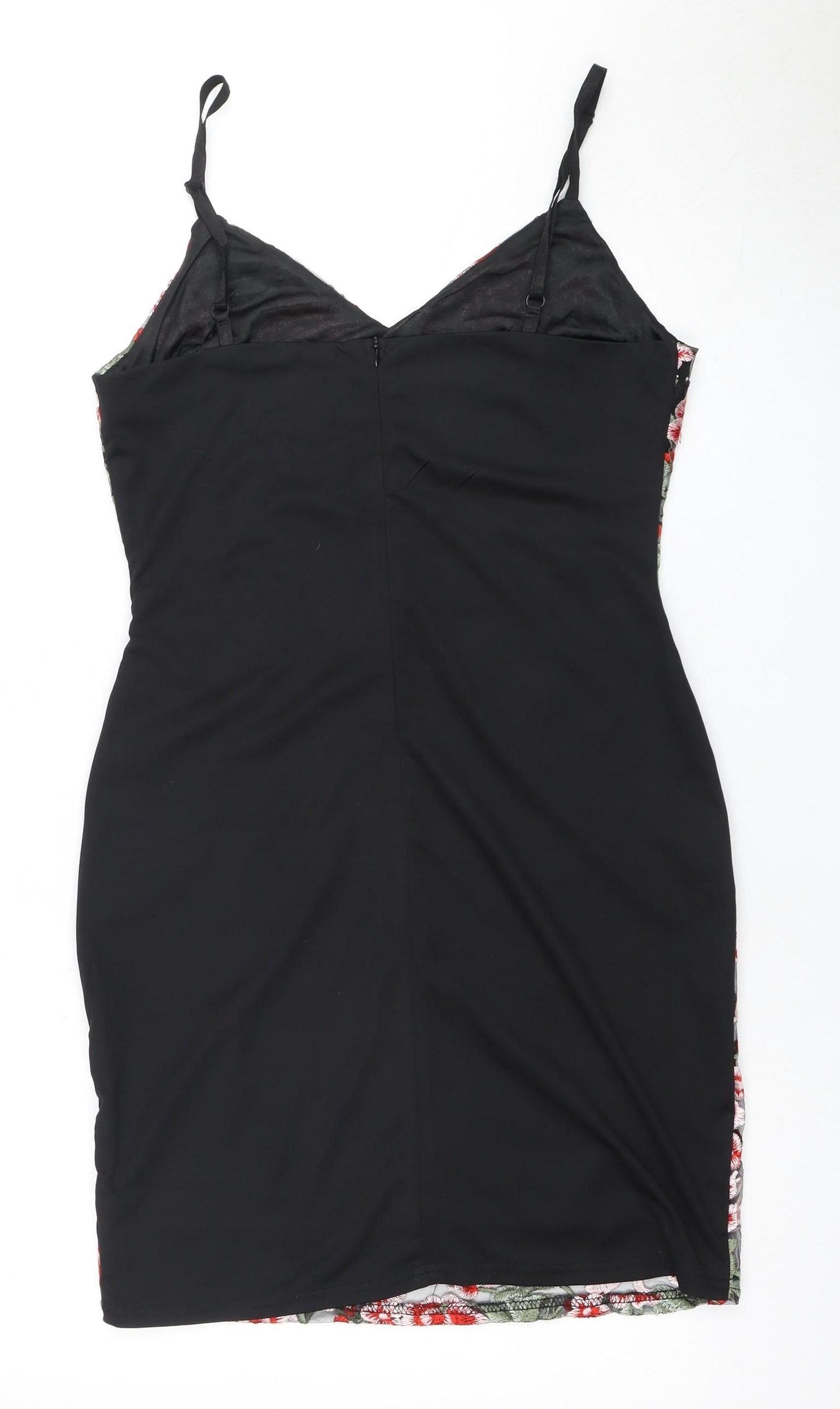 Zino Women's Floral Slip Dress, Black, Size 12, Party Wear