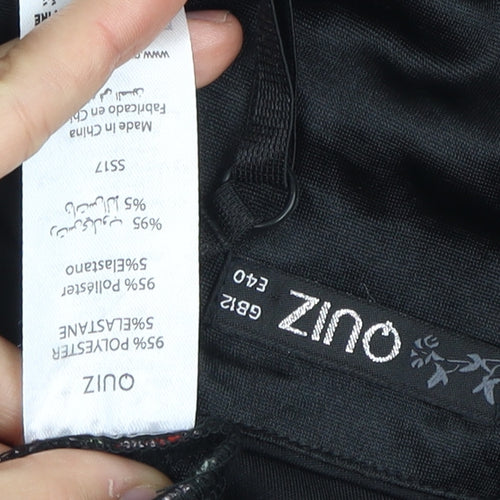 Zino Women's Floral Slip Dress, Black, Size 12, Party Wear