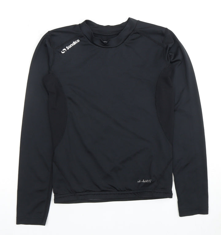 Sondico Boys Black Long Sleeve Athletic T-Shirt 11-12 Years