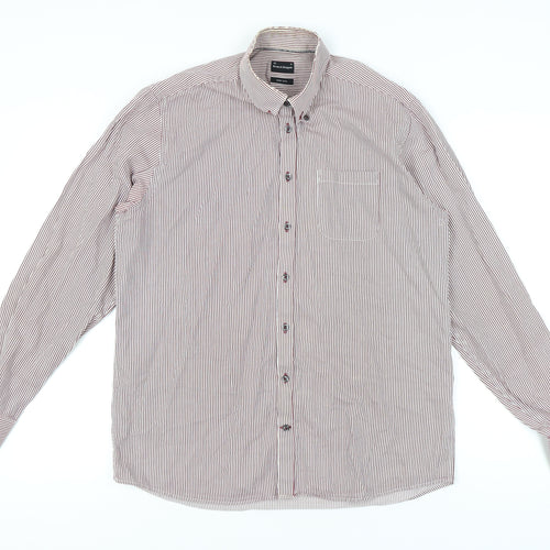 Bruun & Stengade Men’s Multicoloured Striped Shirt 16.5