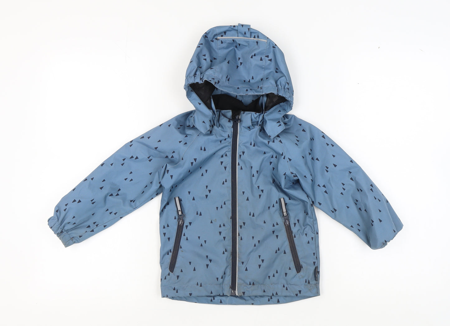 Polarn O. Pyret Boys Blue Rain Coat 3-4 Years