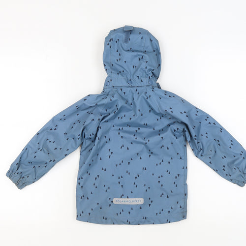 Polarn O. Pyret Boys Blue Rain Coat 3-4 Years