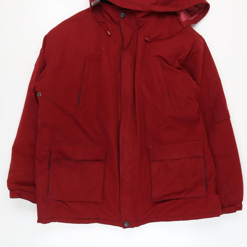Weatherguard Men's Red XL Parka Hooded Jacket