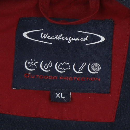 Weatherguard Men's Red XL Parka Hooded Jacket
