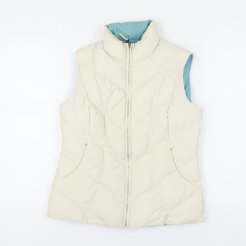 M&S Women's Ivory Padded Waistcoat Size S