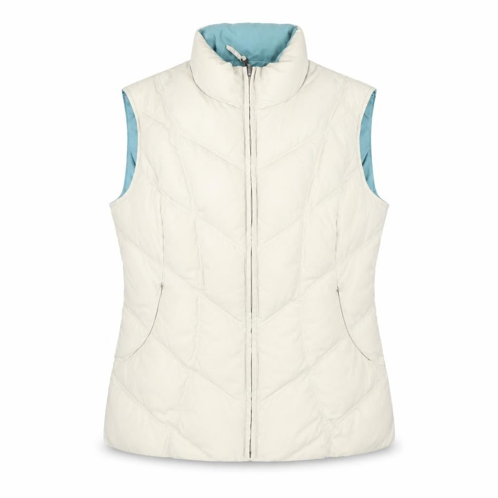 Front view of Marks & Spencer Women's Ivory Padded Waistcoat, size S