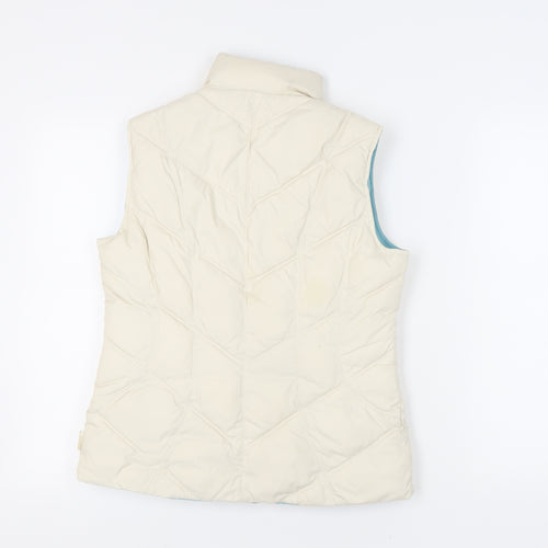 M&S Women's Ivory Padded Waistcoat Size S