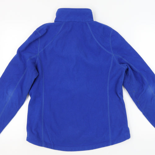 Lands' End Men's Blue Fleece Jacket, M, Casual Mid-Length
