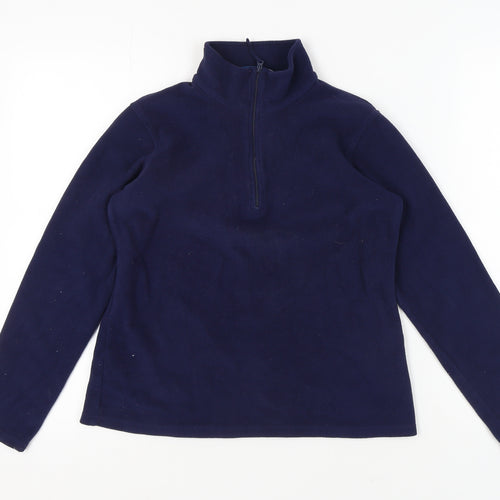 Mountain Warehouse Women’s Blue Fleece Zip Sweatshirt M