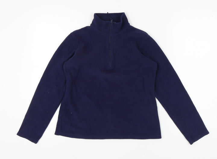 Mountain Warehouse Women’s Blue Fleece Zip Sweatshirt M