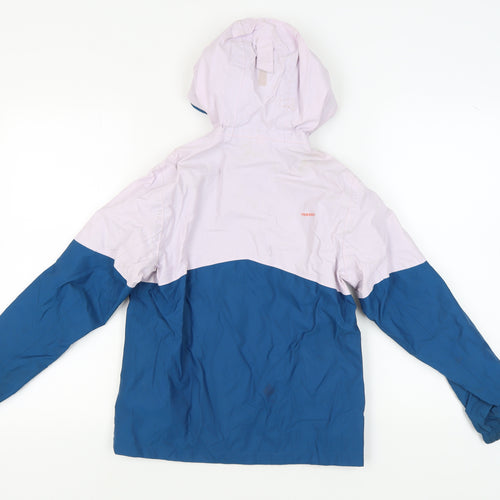 Tribord Girls Blue Purple Waterproof Jacket 10-11 Years