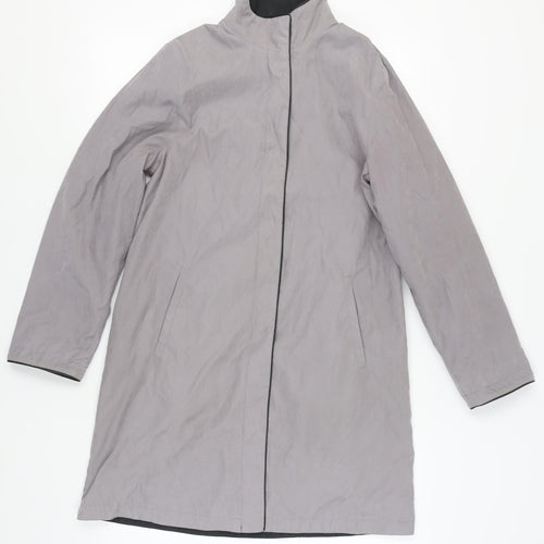 Debenhams Women’s Grey Mid-Length Coat, Size 10