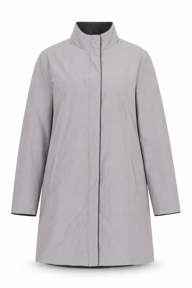 Debenhams Women’s Grey Mid-Length Coat, Size 10