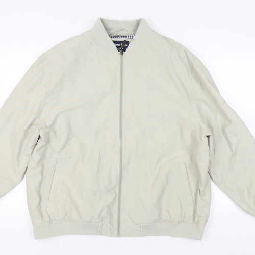James Pringle Men's Beige Bomber Jacket 2XL