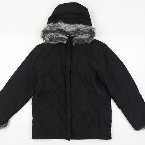 Next Women's Black Hooded Anorak Jacket, Size 6