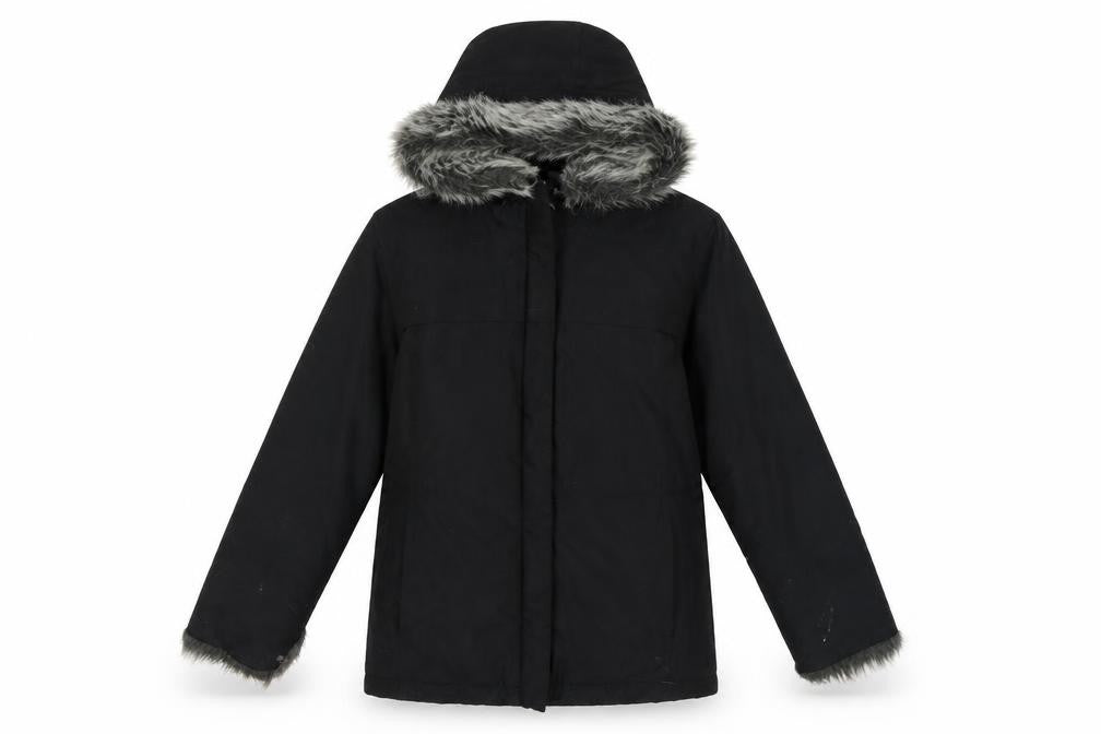 Front view of Next Women's Black Hooded Anorak Jacket, size 6