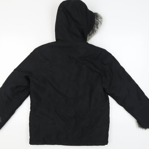 Next Women's Black Hooded Anorak Jacket, Size 6
