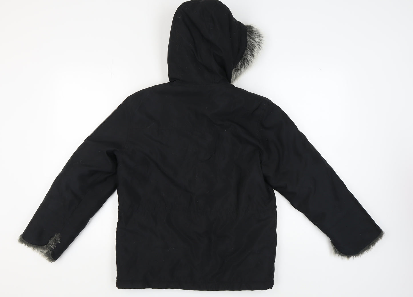 Next Women's Black Hooded Anorak Jacket, Size 6