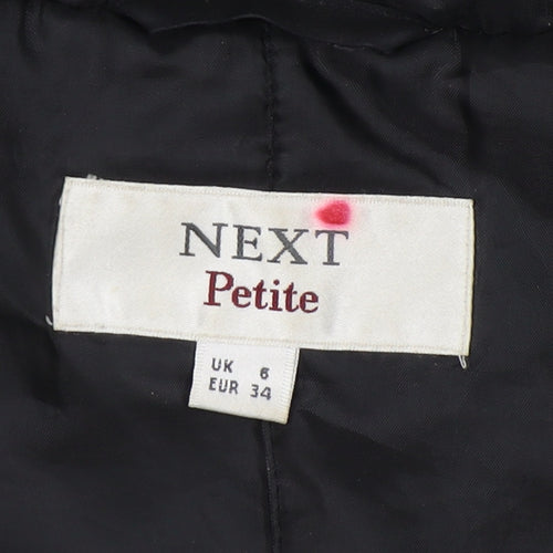 Next Women's Black Hooded Anorak Jacket, Size 6