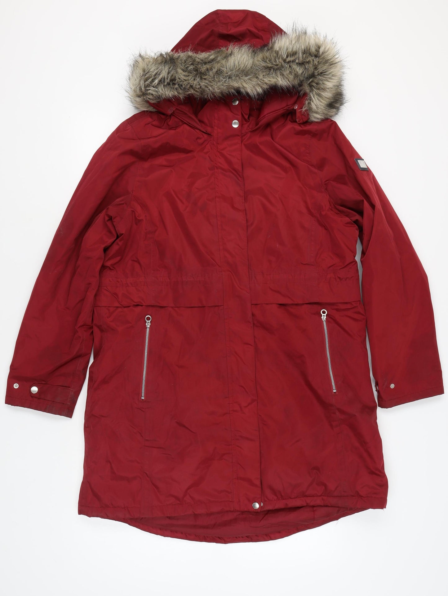 Regatta Women's Red Parka Coat Size 18 Hooded Winter