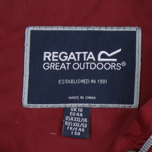 Regatta Women's Red Parka Coat Size 18 Hooded Winter
