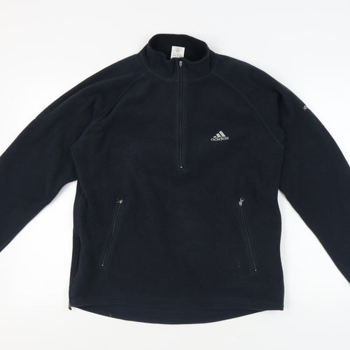 Adidas Men's Black Pullover Fleece Sweatshirt M