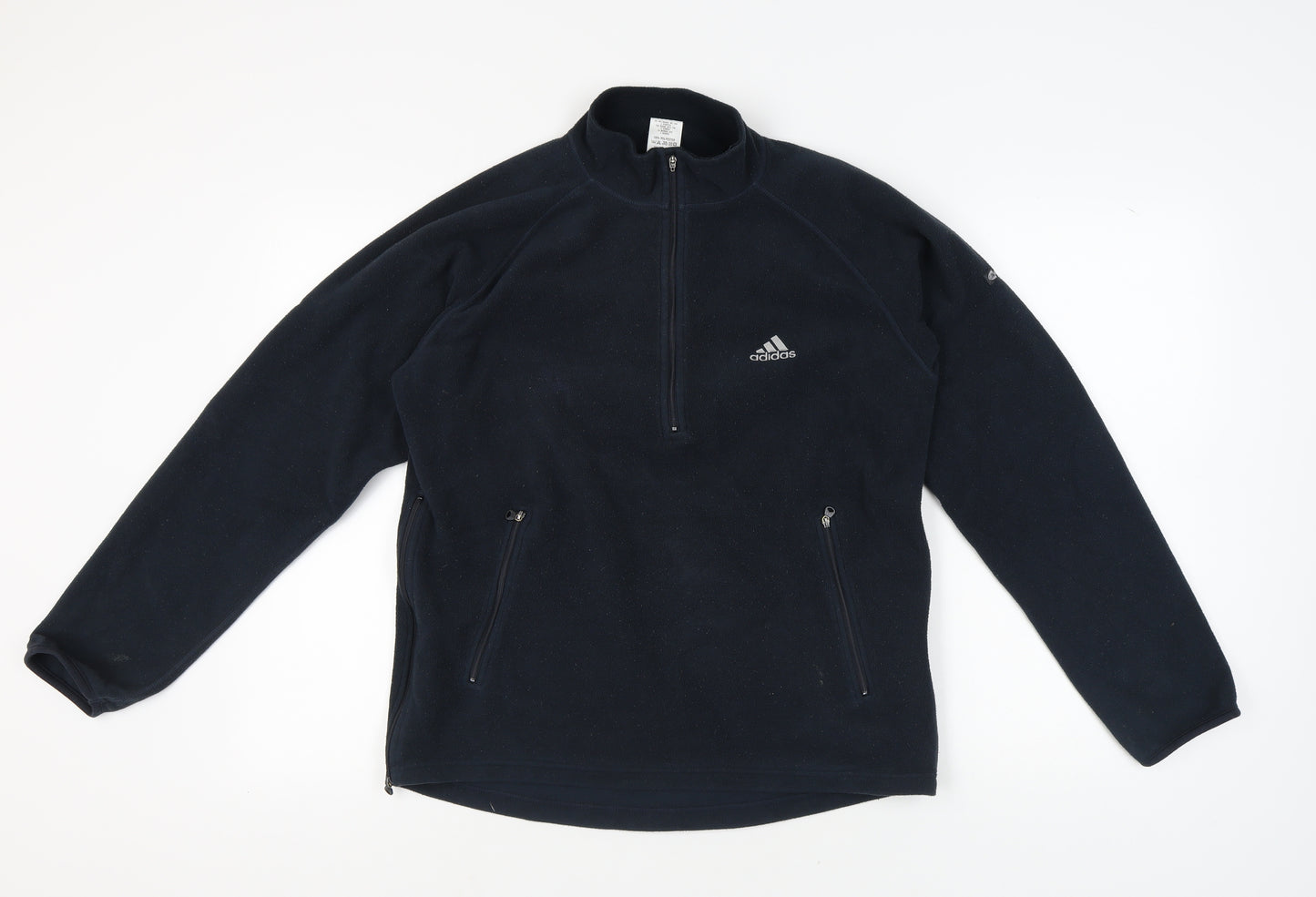 Adidas Men's Black Pullover Fleece Sweatshirt M