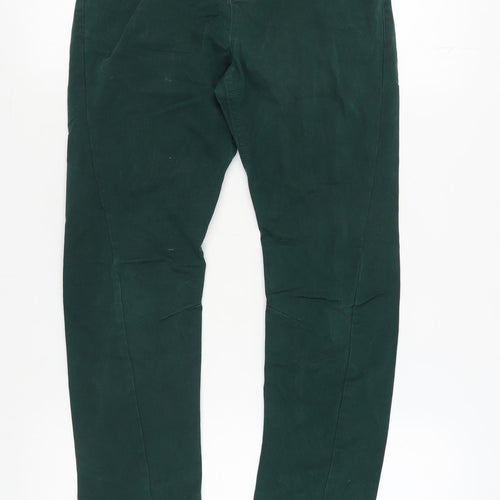 Next Boys Green Chino Trousers - Size 11 Years