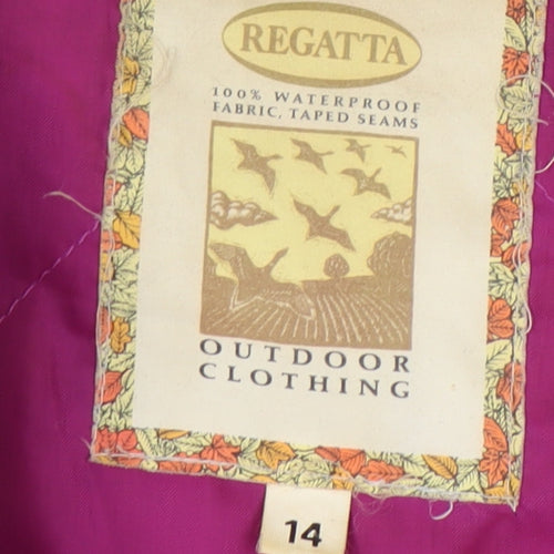 Regatta Women's Purple Waterproof Jacket Size 14