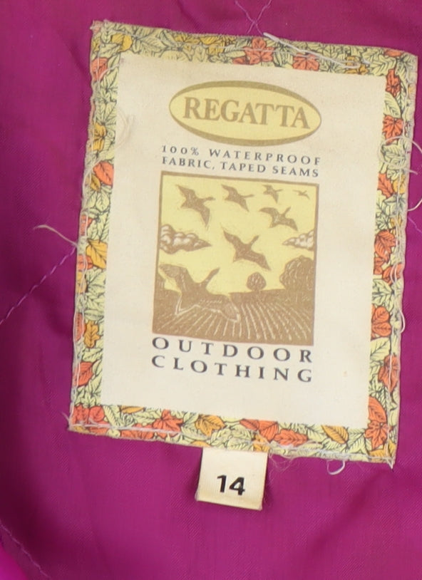Regatta Women's Purple Waterproof Jacket Size 14