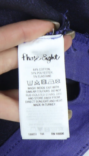 Phase Eight Women's Purple Slim Trousers, Size 12