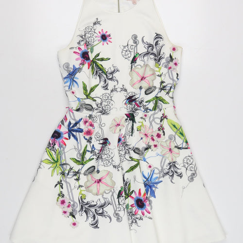 Ted Baker Women Multicoloured Floral Fit & Flare Dress, Size 6