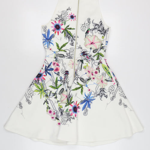 Ted Baker Women Multicoloured Floral Fit & Flare Dress, Size 6