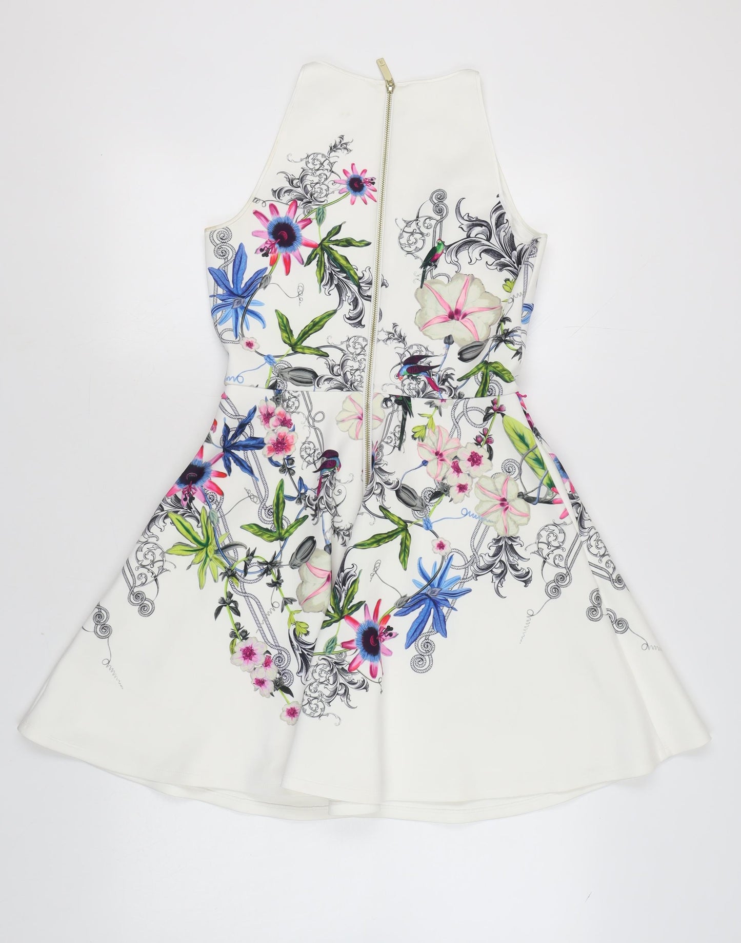 Ted Baker Women Multicoloured Floral Fit & Flare Dress, Size 6