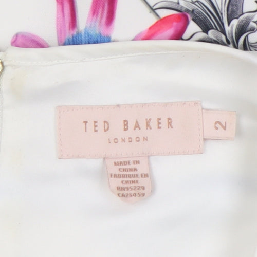 Ted Baker Women Multicoloured Floral Fit & Flare Dress, Size 6