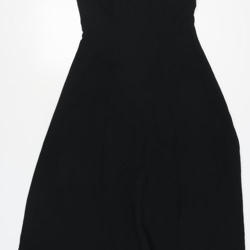 Laura Ashley Black Sleeveless Dress UK 14 Woven