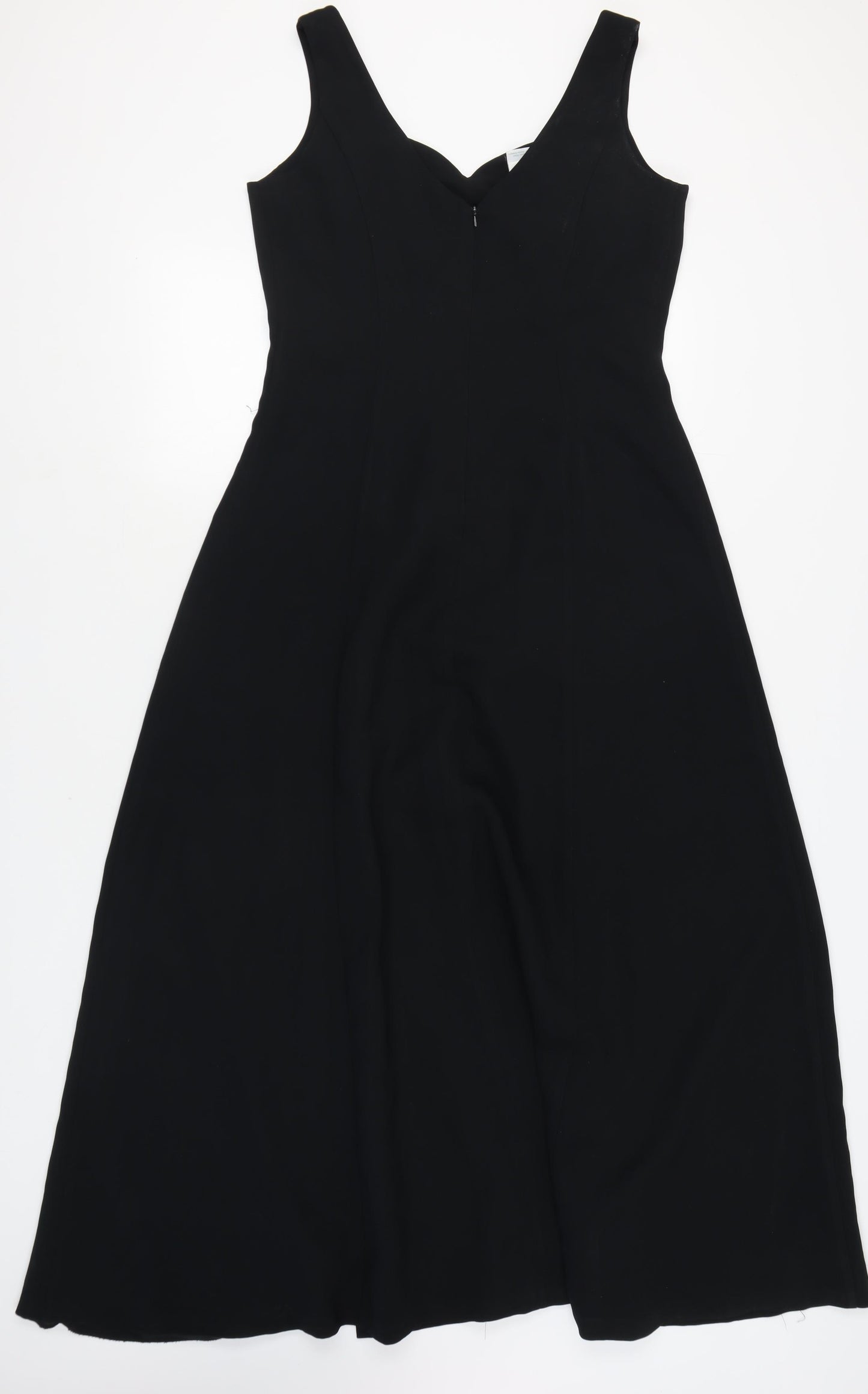 Laura Ashley Black Sleeveless Dress UK 14 Woven