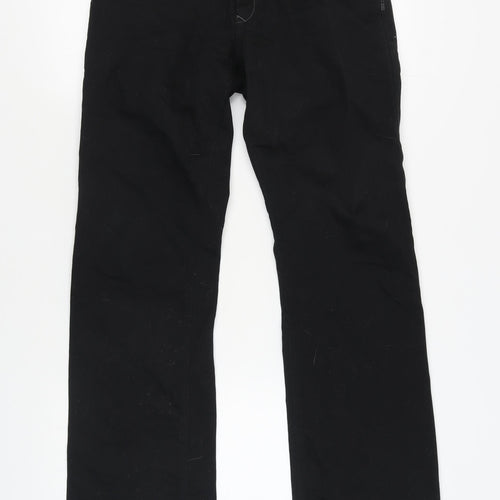 Next Unisex Black Straight Trousers Size 32