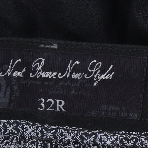 Next Unisex Black Straight Trousers Size 32