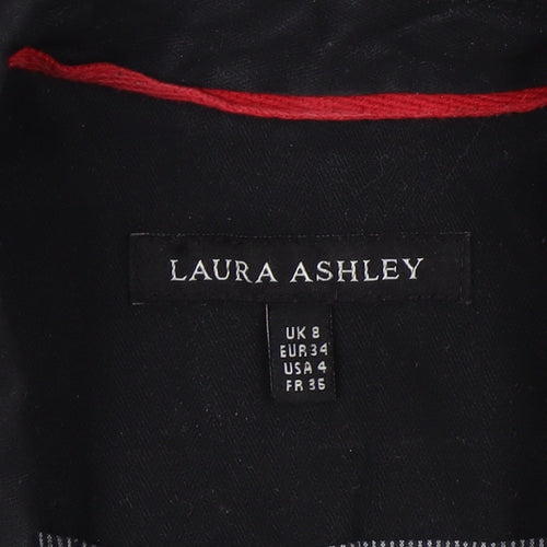 Laura Ashley Women's Black Double-Breasted Blazer UK 8